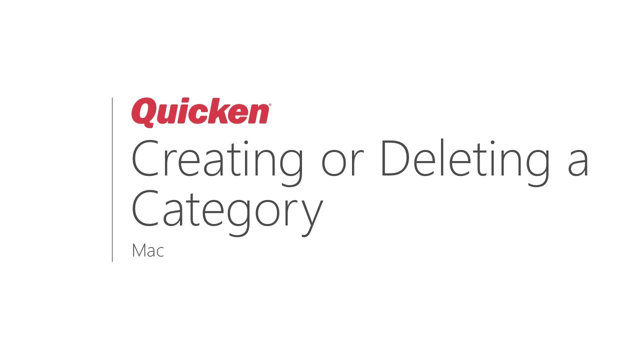 in quicken 2017 for mac can i change category name?